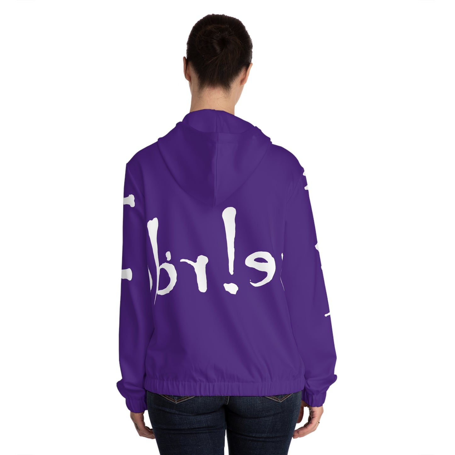 We!rdo Women’s Purple Full-Zip Hoodie (AOP)