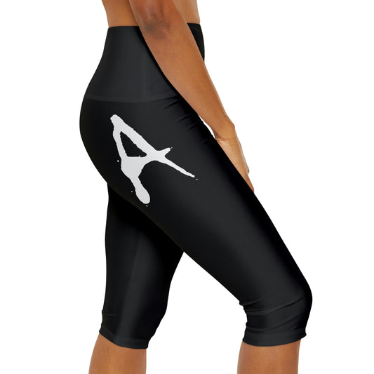 Chiller A Black Yoga Capri Leggings