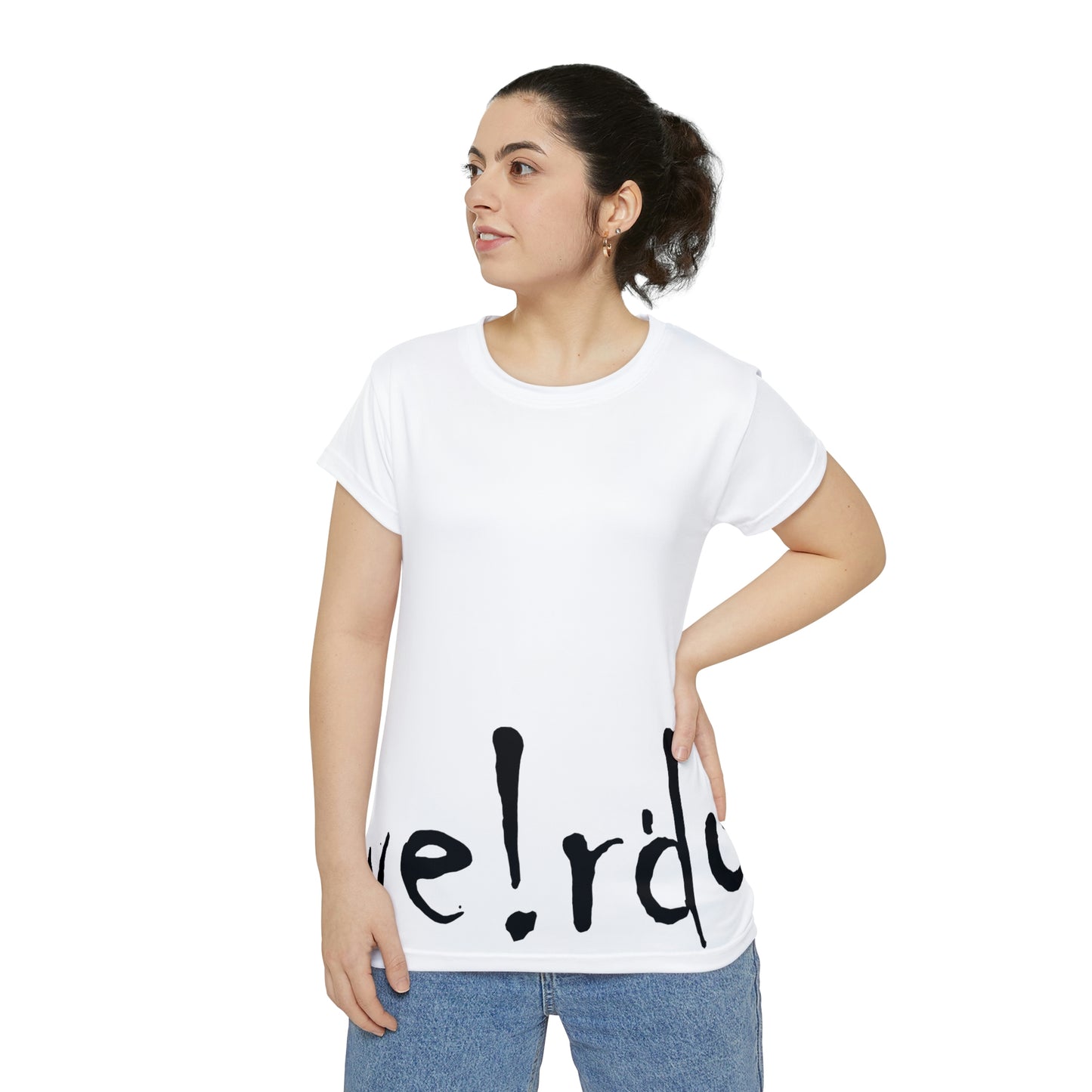 We!rdo Women's White Short Sleeve Shirt (AOP)