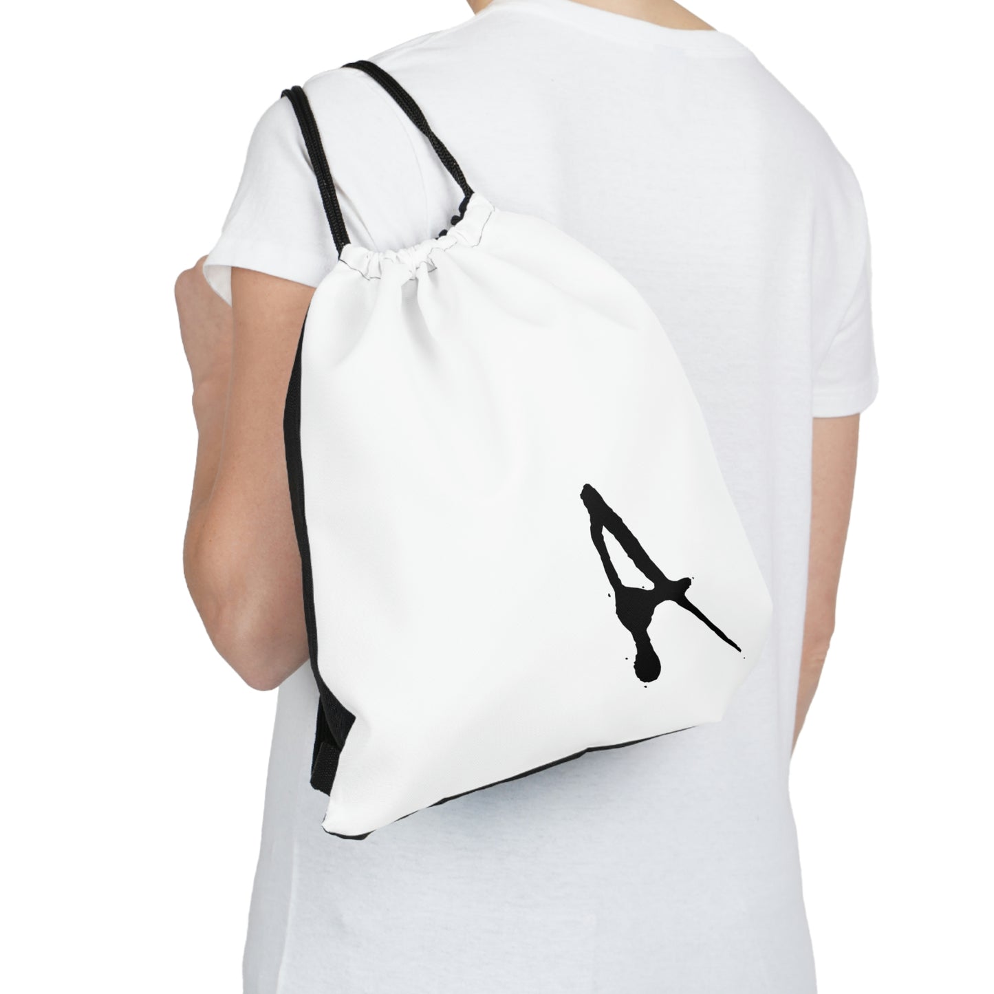 Chiller A White Outdoor Drawstring Bag