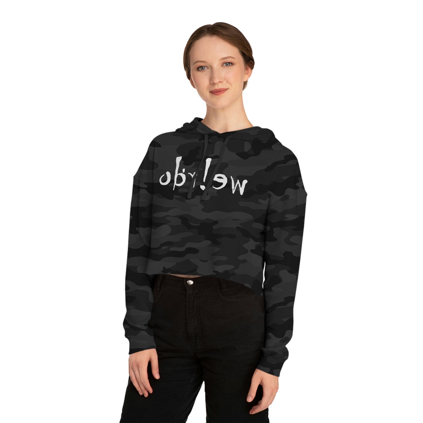 We!rdo Women’s Cropped Hooded Sweatshirt