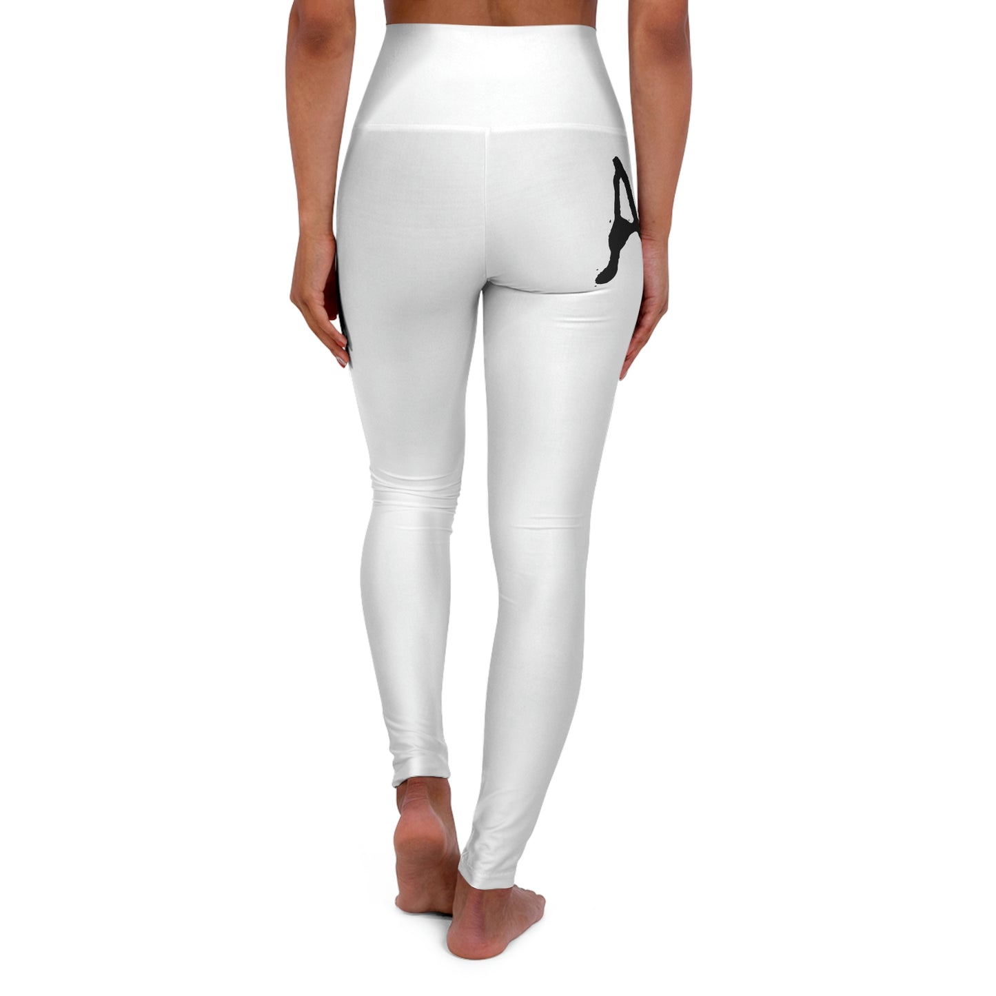 Chiller A White High Waisted Yoga Leggings