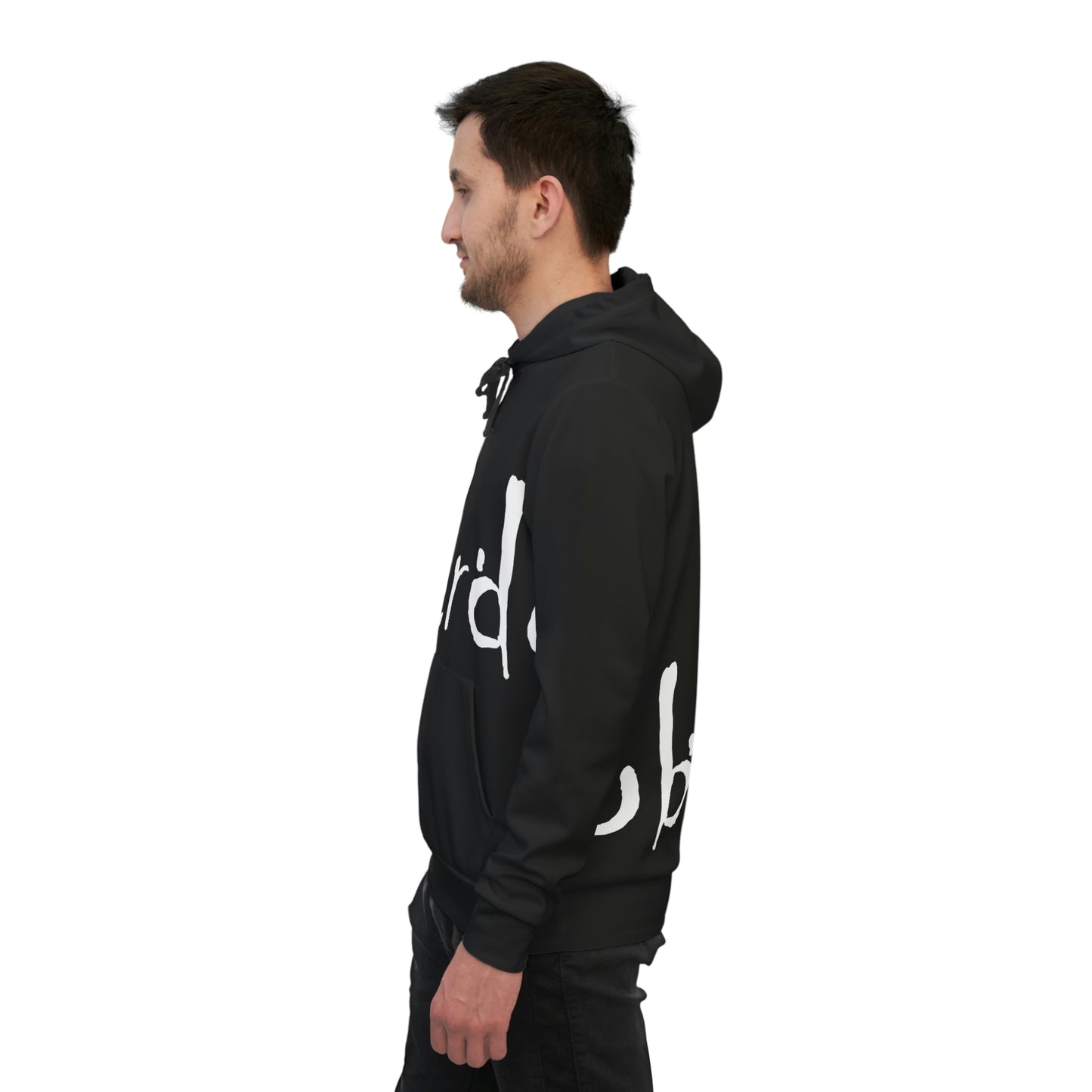 We!rdo Black Athletic Hoodie (AOP)