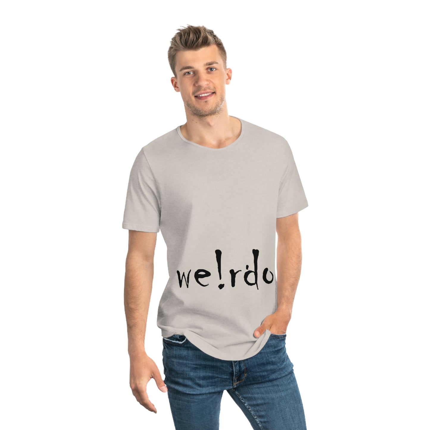 We!rdo Men's Jersey Curved Hem Tee