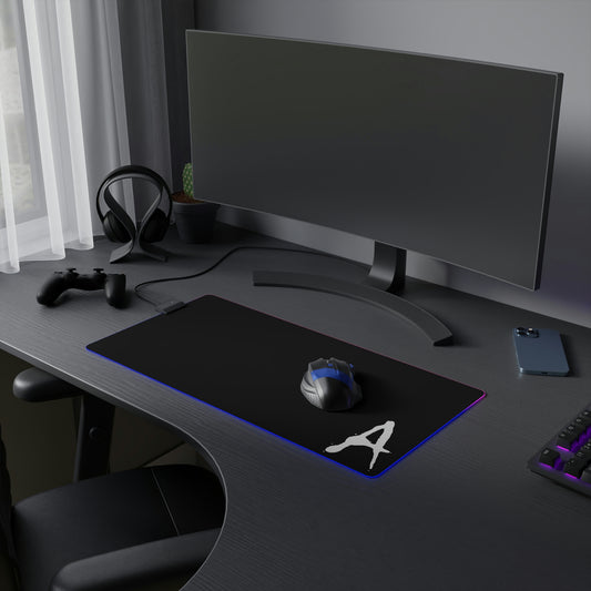 Chiller A Black LED Gaming Mouse Pad