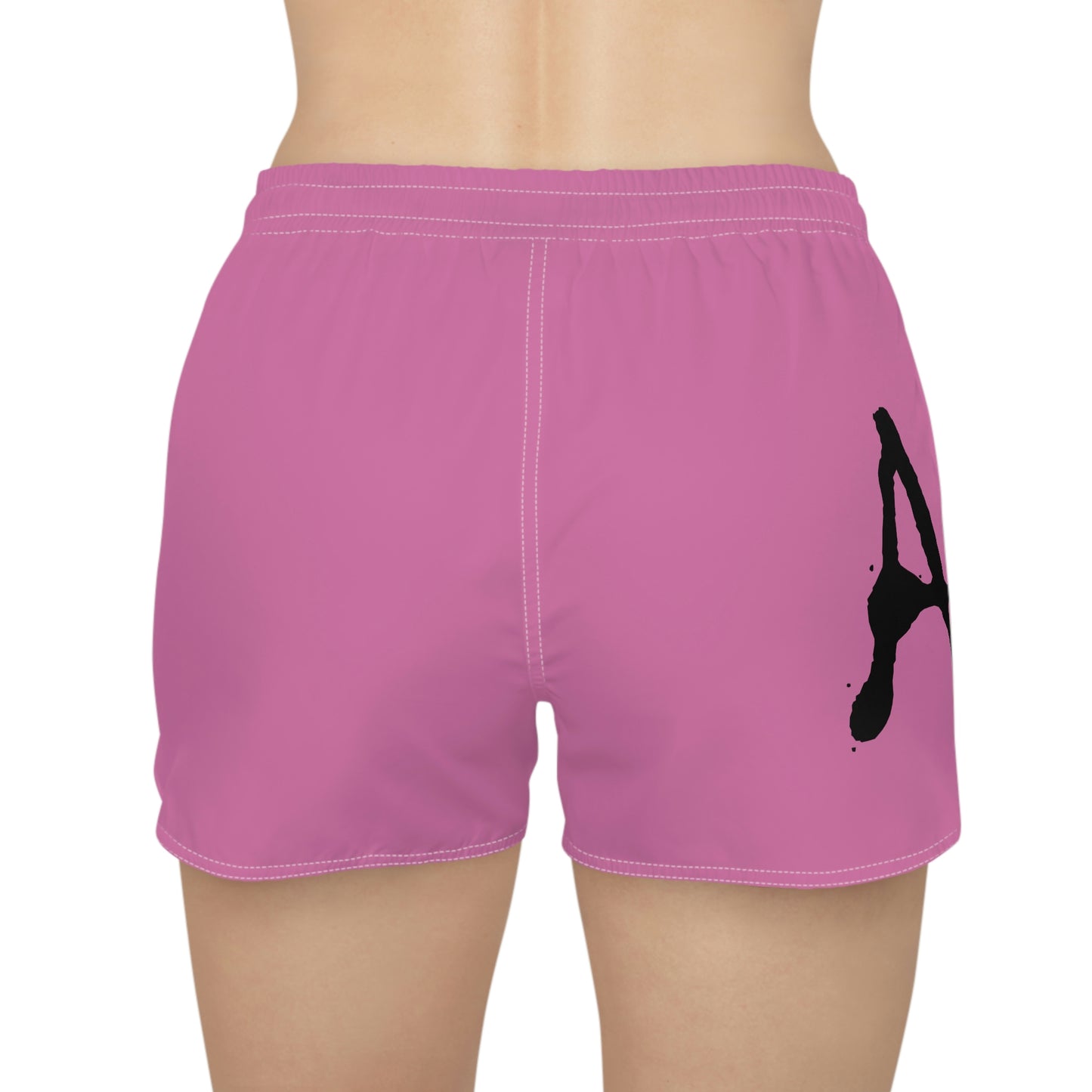 Chiller A Women's Light Pink Casual Shorts (AOP)