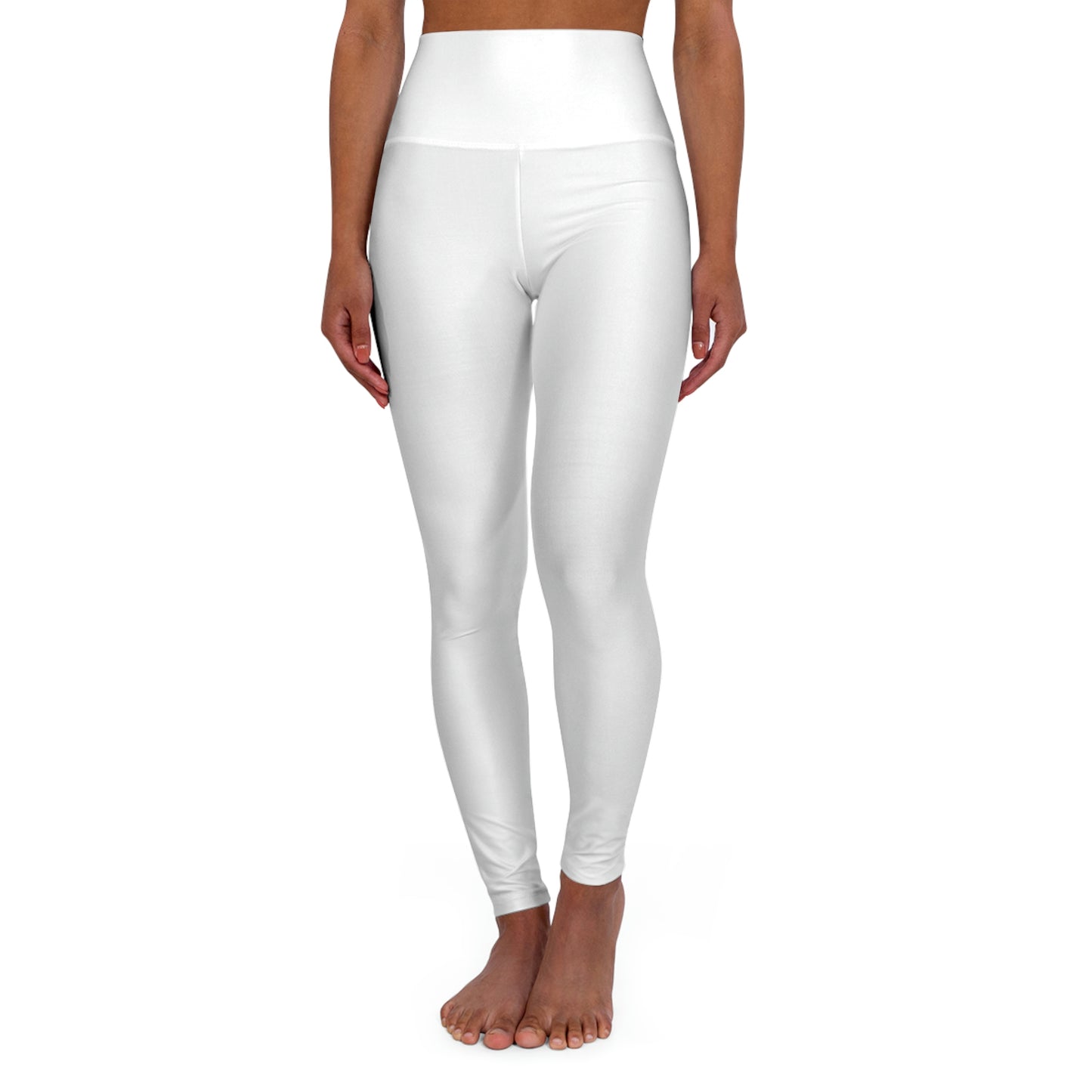 Chiller A White High Waisted Yoga Leggings