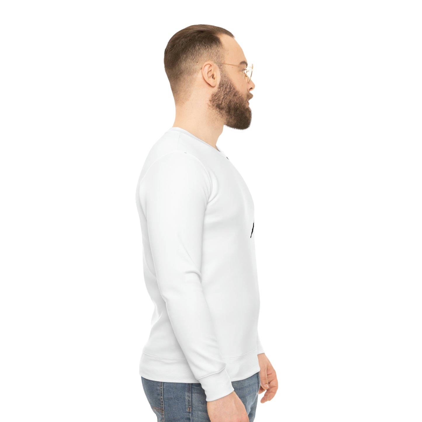 X Mark White Lightweight Sweatshirt (AOP)