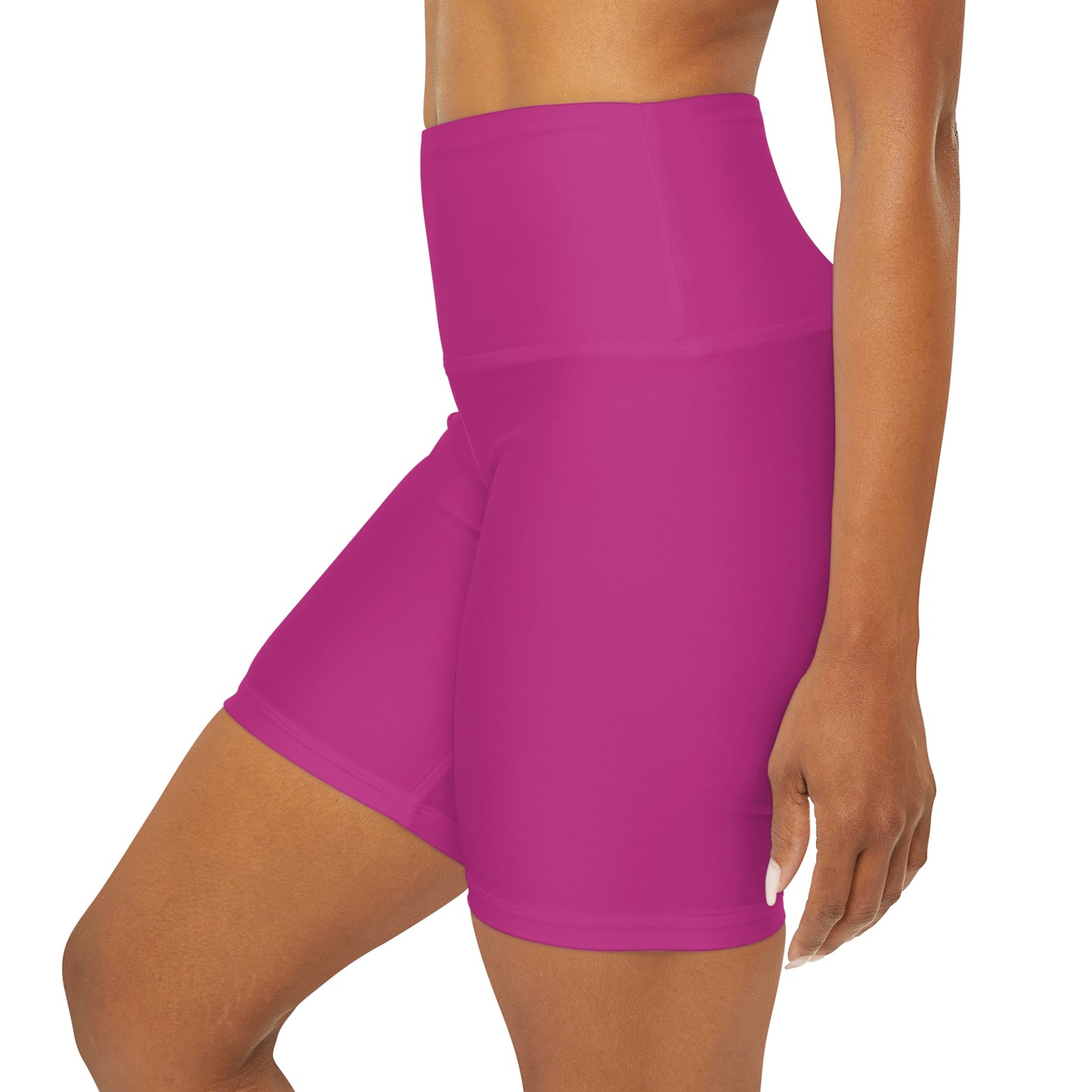 Chiller A Pink High Waisted Yoga Shorts