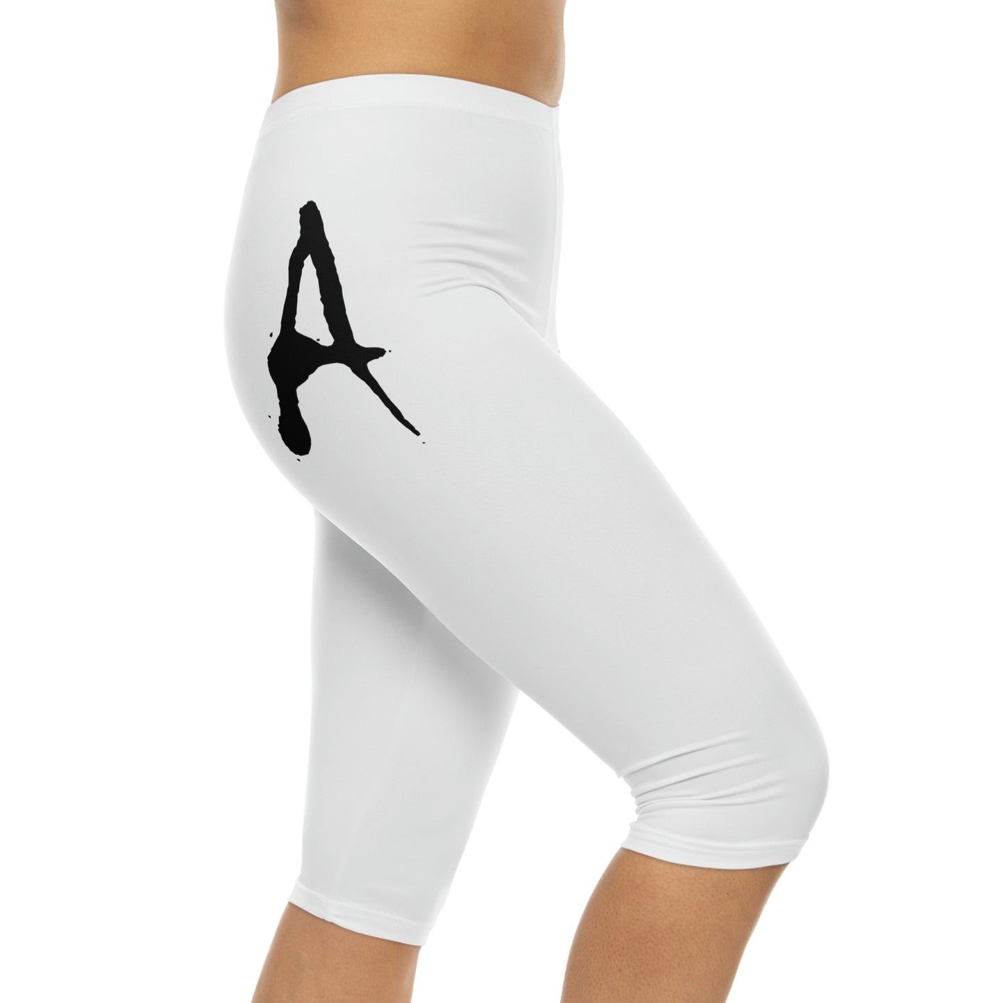 Chiller A Women’s White Capri Leggings (AOP)