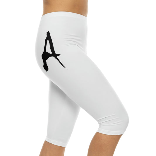 Chiller A Women’s White Capri Leggings (AOP)