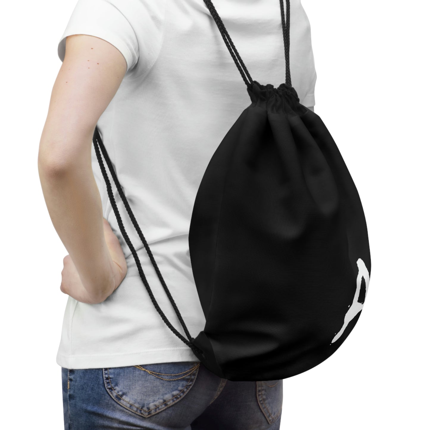 Chiller A Black Drawstring Bag