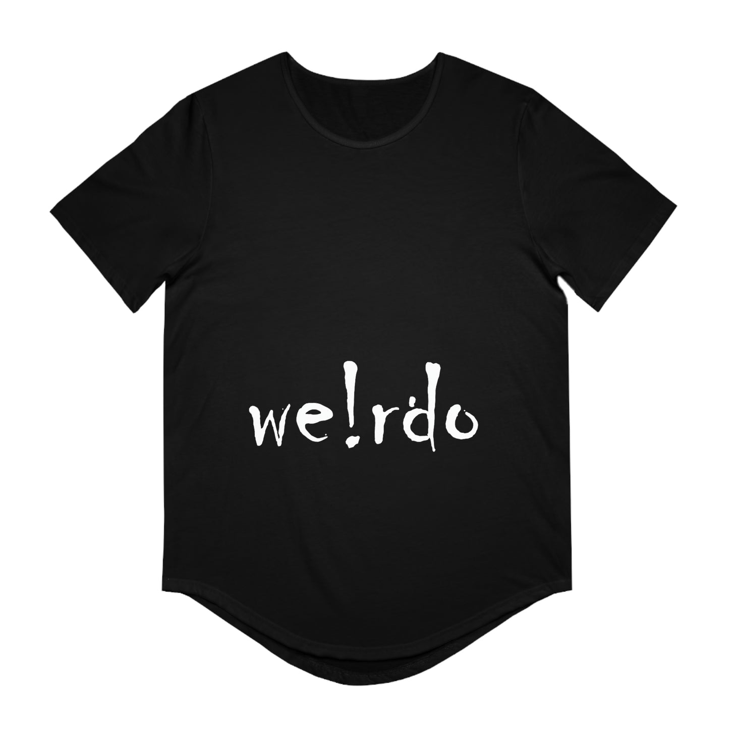 We!rdo Men's Jersey Curved Hem Tee