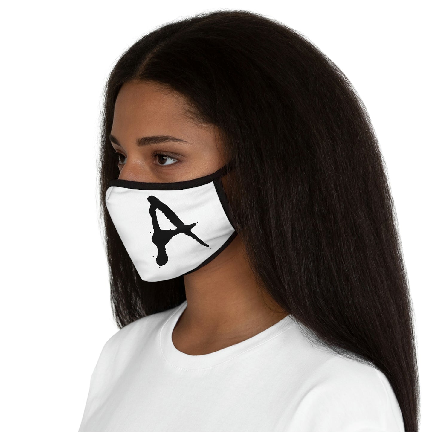 Chiller A White Fitted Polyester Face Mask