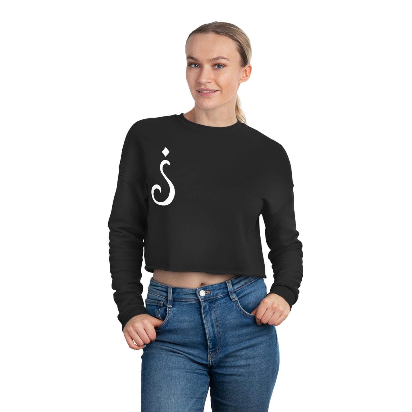 French Question Women's Cropped Sweatshirt