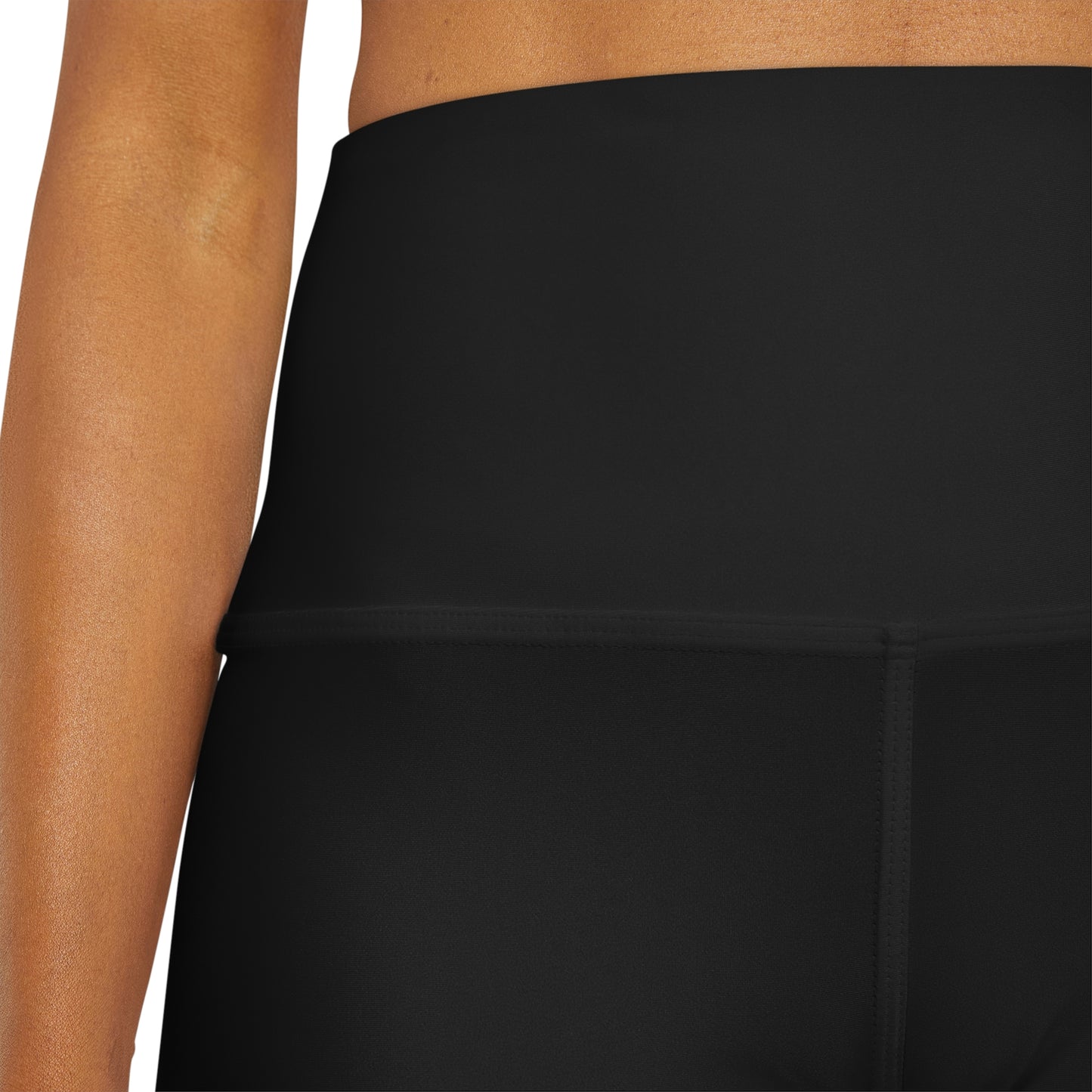 Chiller A Black High Waisted Yoga Shorts