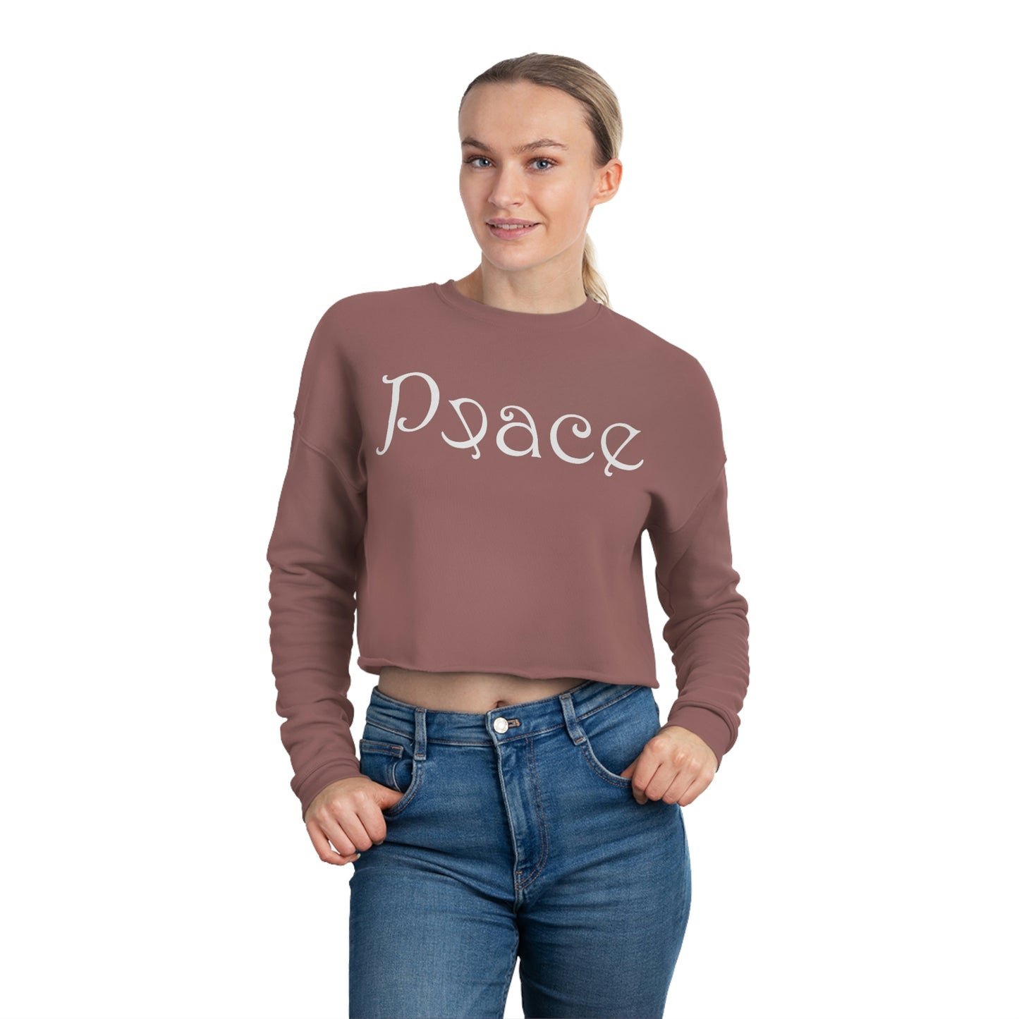 Peace Women's Cropped Sweatshirt