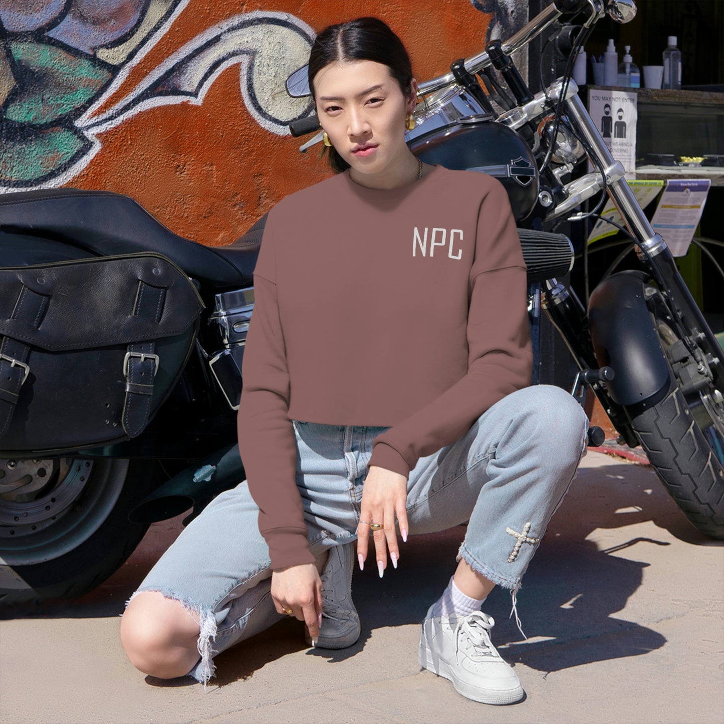 NPC Women's Cropped Sweatshirt