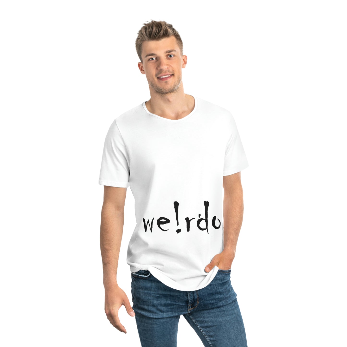 We!rdo Men's Jersey Curved Hem Tee