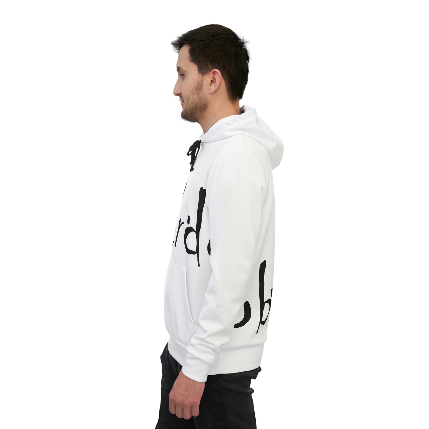 We!rdo White Athletic Hoodie (AOP)