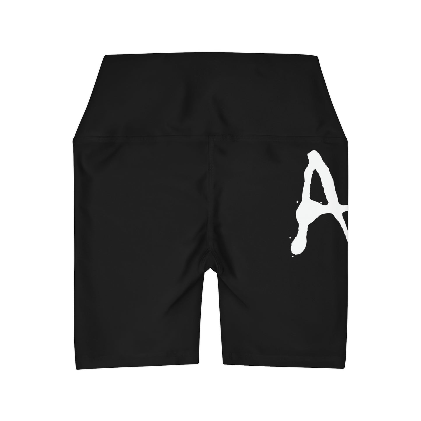 Chiller A Black High Waisted Yoga Shorts