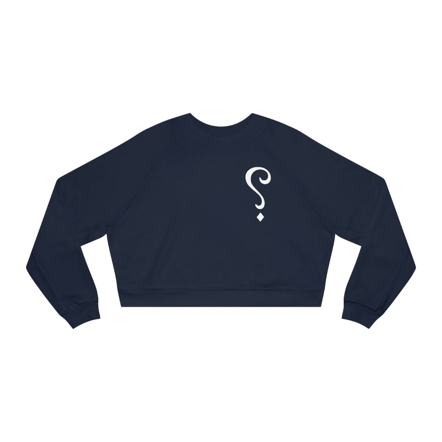 French Question Women's Cropped Fleece Pullover