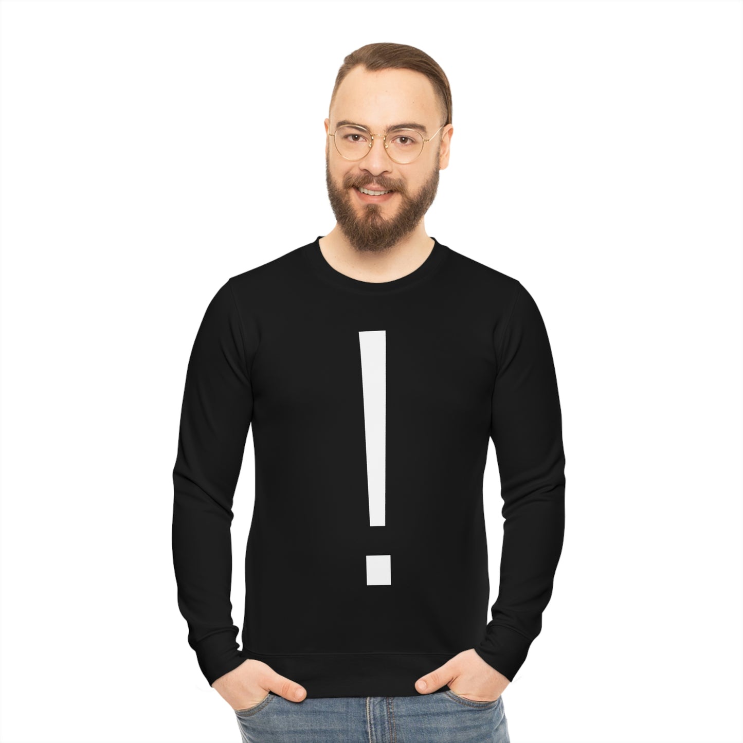 NPC Black Lightweight Sweatshirt (AOP)