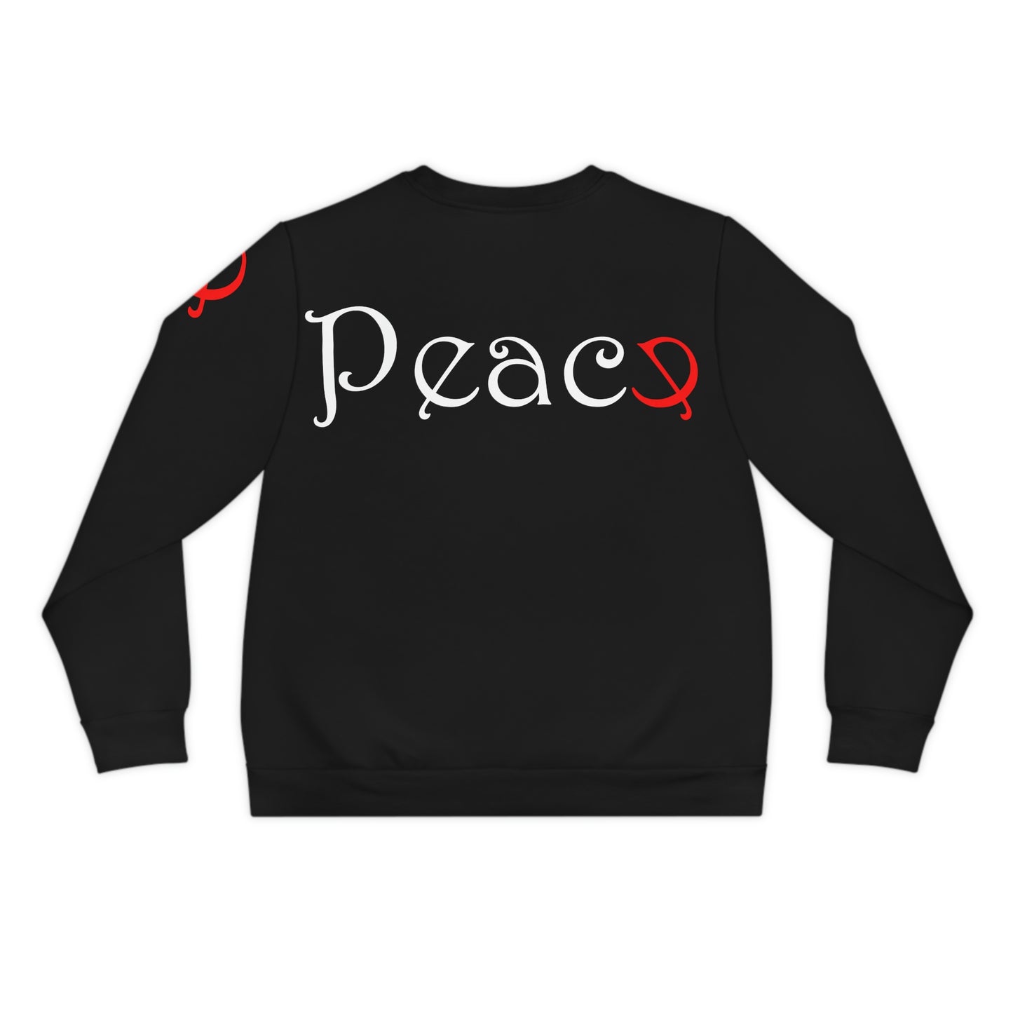 Peace Black Lightweight Sweatshirt (AOP)