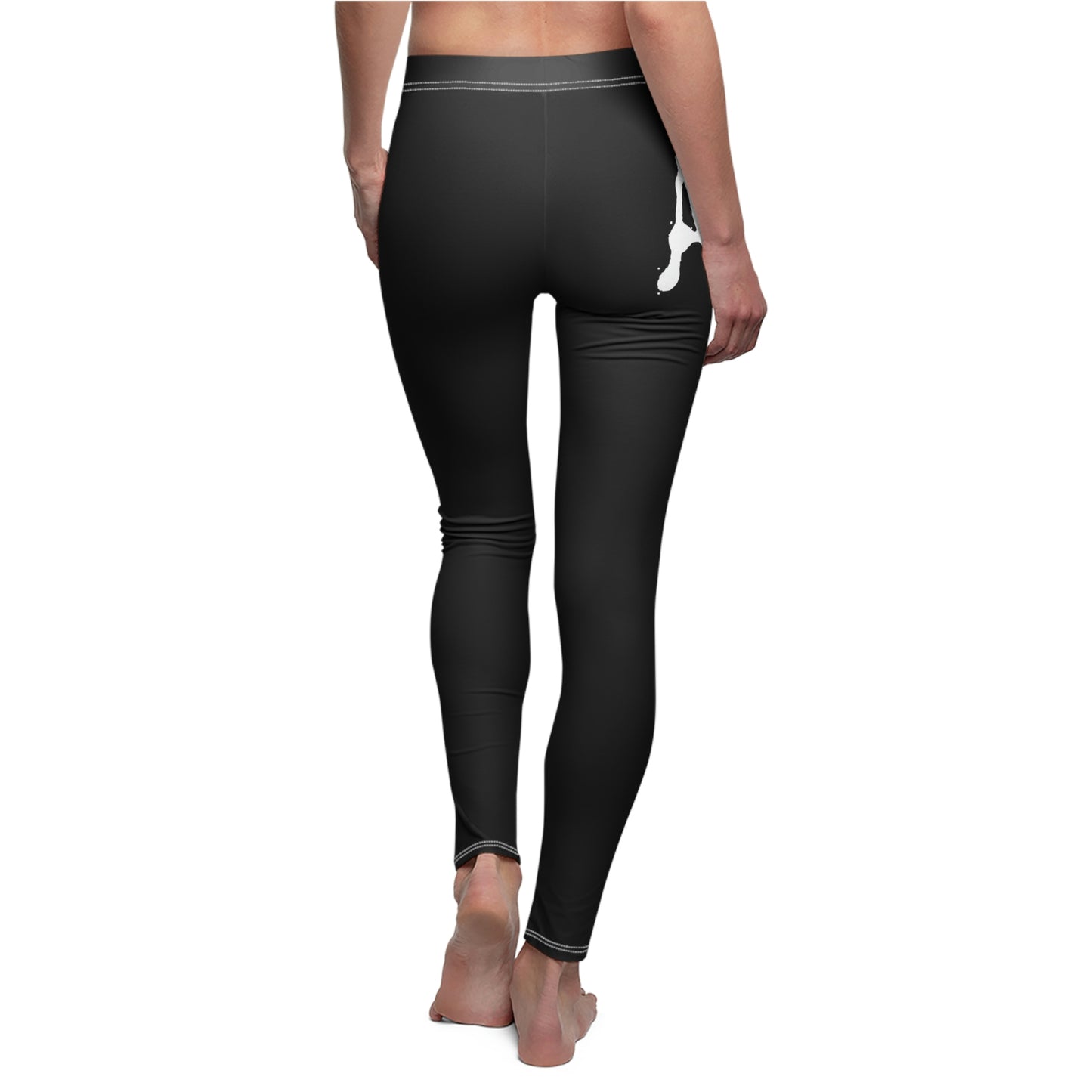 Chiller A Women's Black Cut & Sew Casual Leggings