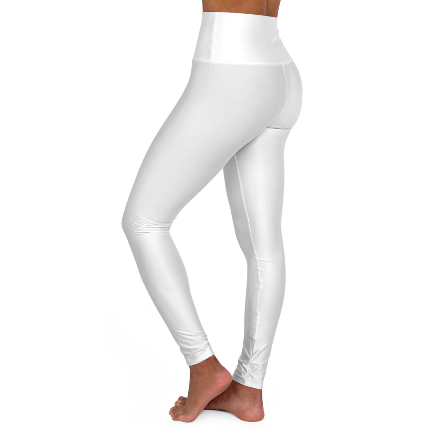 Chiller A White High Waisted Yoga Leggings