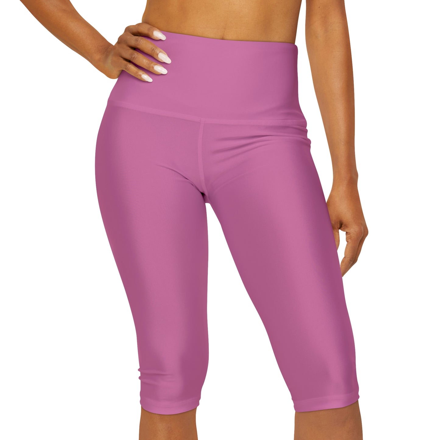 Chiller A Light Pink Yoga Capri Leggings