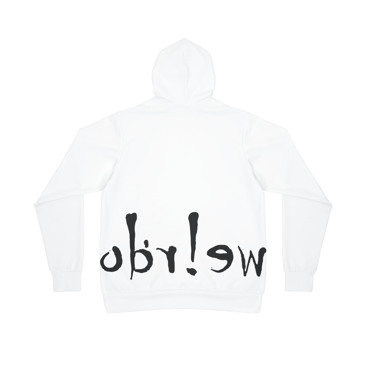 We!rdo White Athletic Hoodie (AOP)