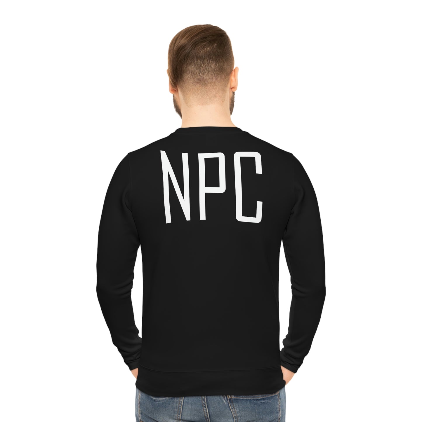 NPC Black Lightweight Sweatshirt (AOP)