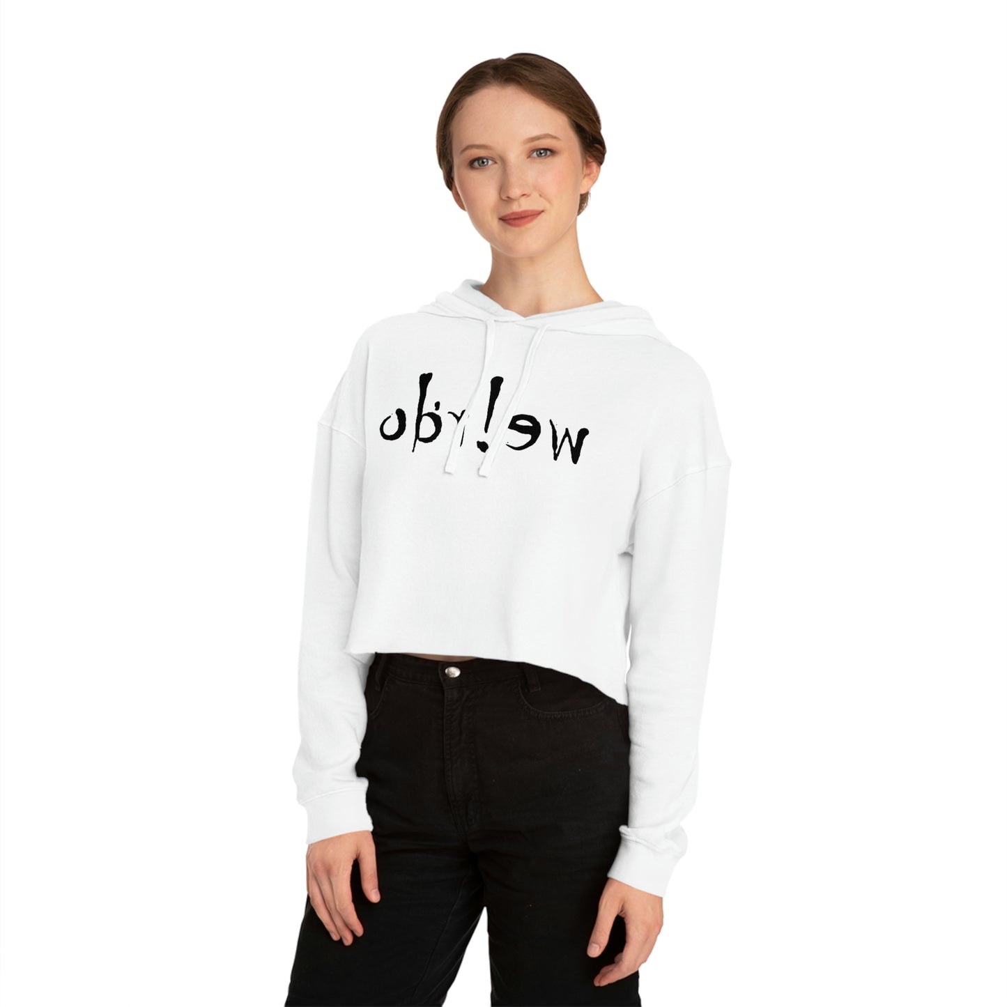 We!rdo Women’s Cropped Hooded Sweatshirt