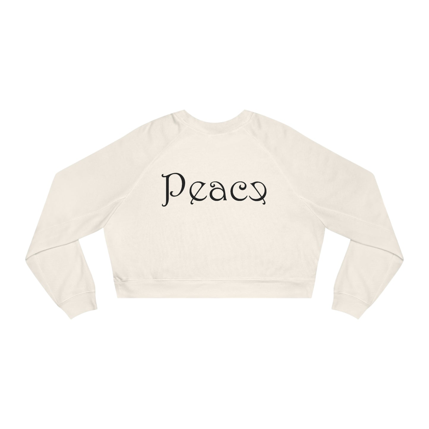 Peace Women's Cropped Fleece Pullover