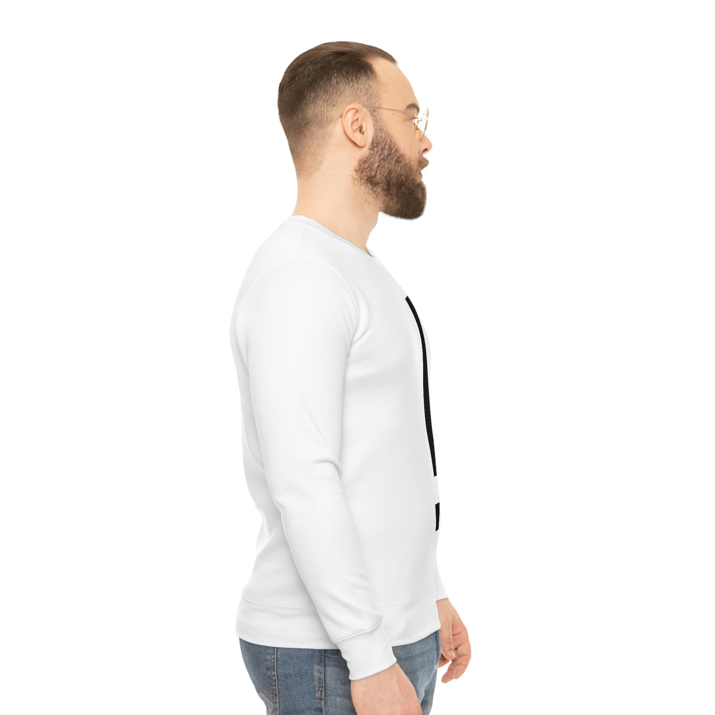 NPC White Lightweight Sweatshirt (AOP)