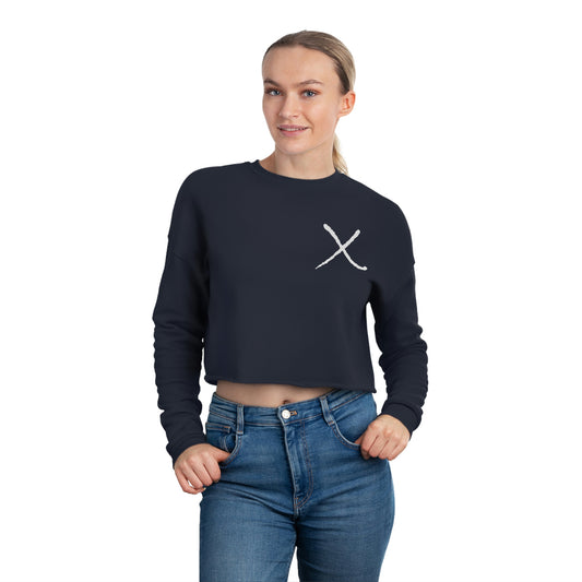 X Mark Women's Cropped Sweatshirt