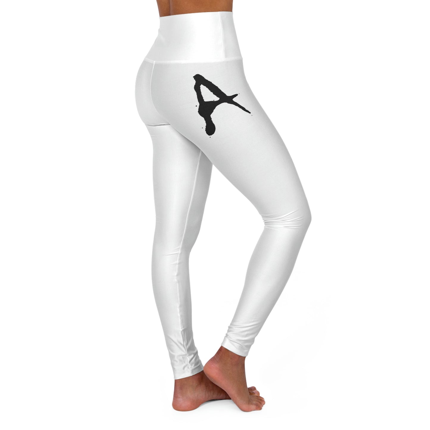 Chiller A White High Waisted Yoga Leggings