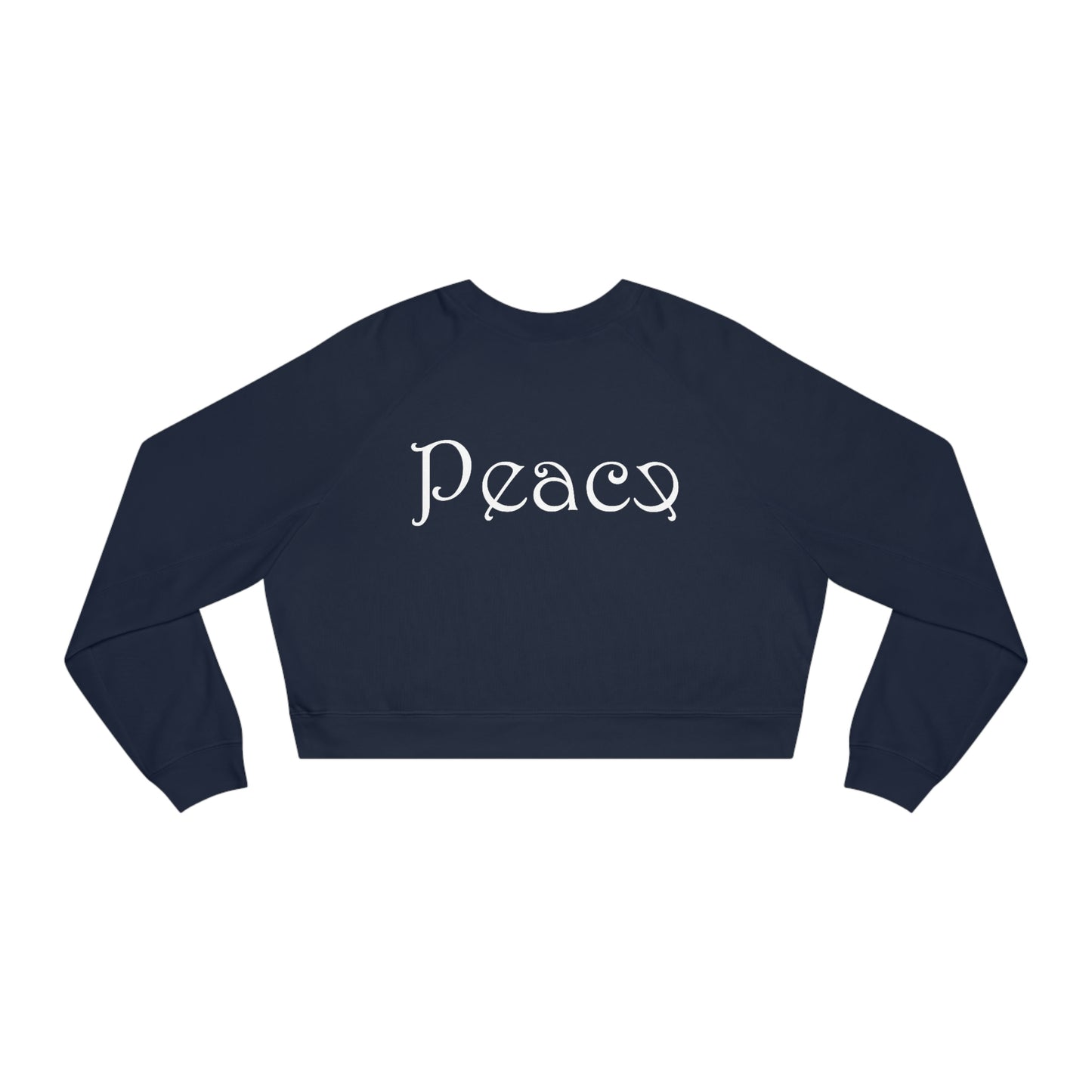 Peace Women's Cropped Fleece Pullover