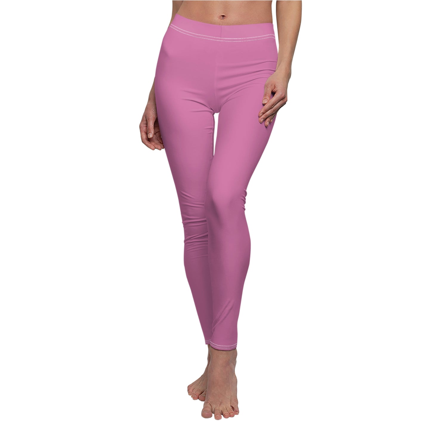 Chiller A Women's Light Pink Cut & Sew Casual Leggings