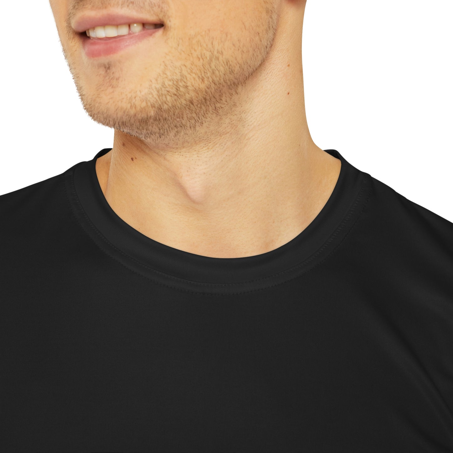 We!rdo Men's Black Polyester Tee (AOP)