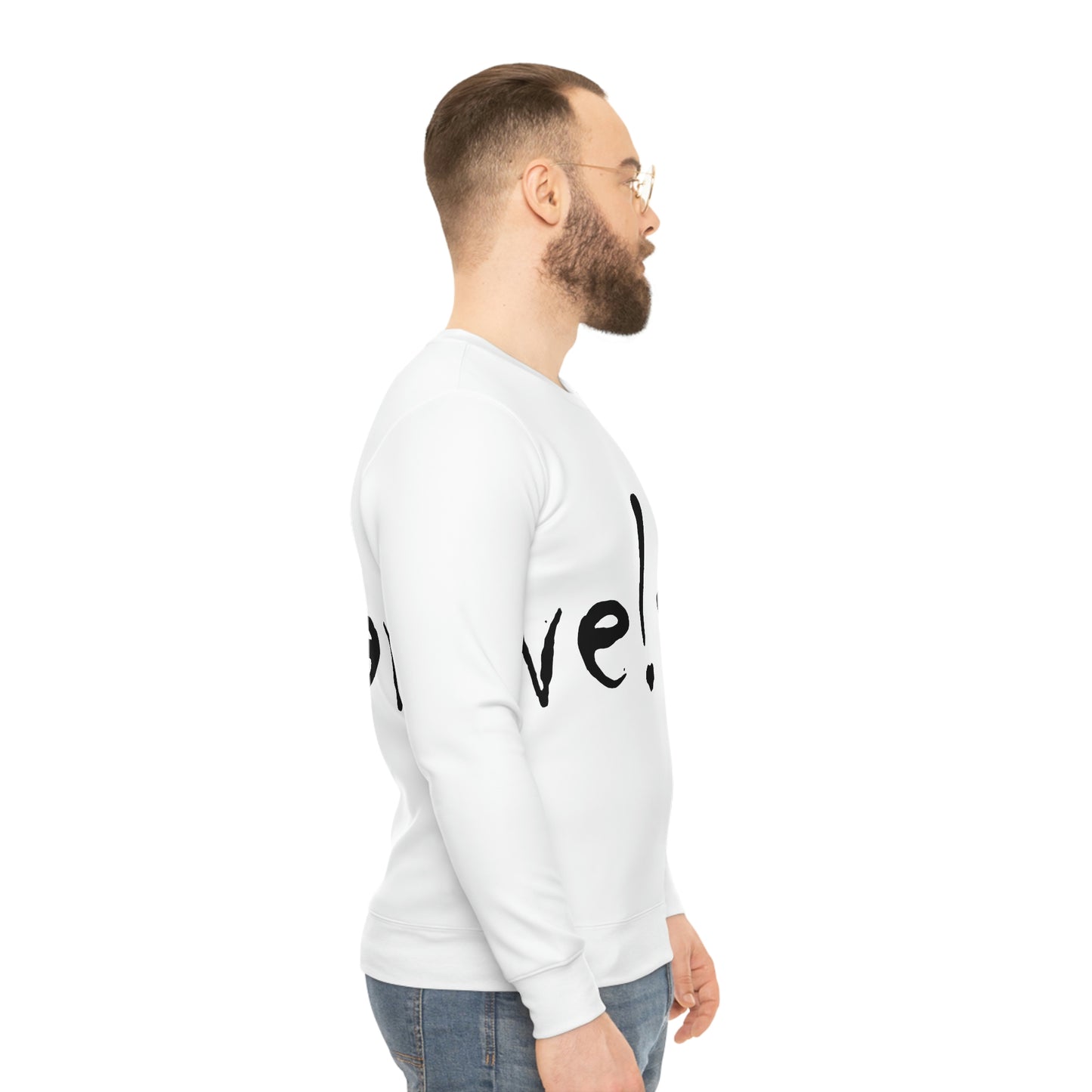 We!rdo White Lightweight Sweatshirt (AOP)