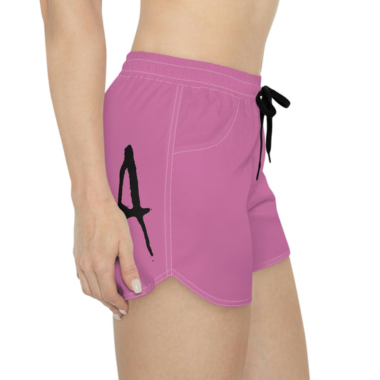 Chiller A Women's Light Pink Casual Shorts (AOP)