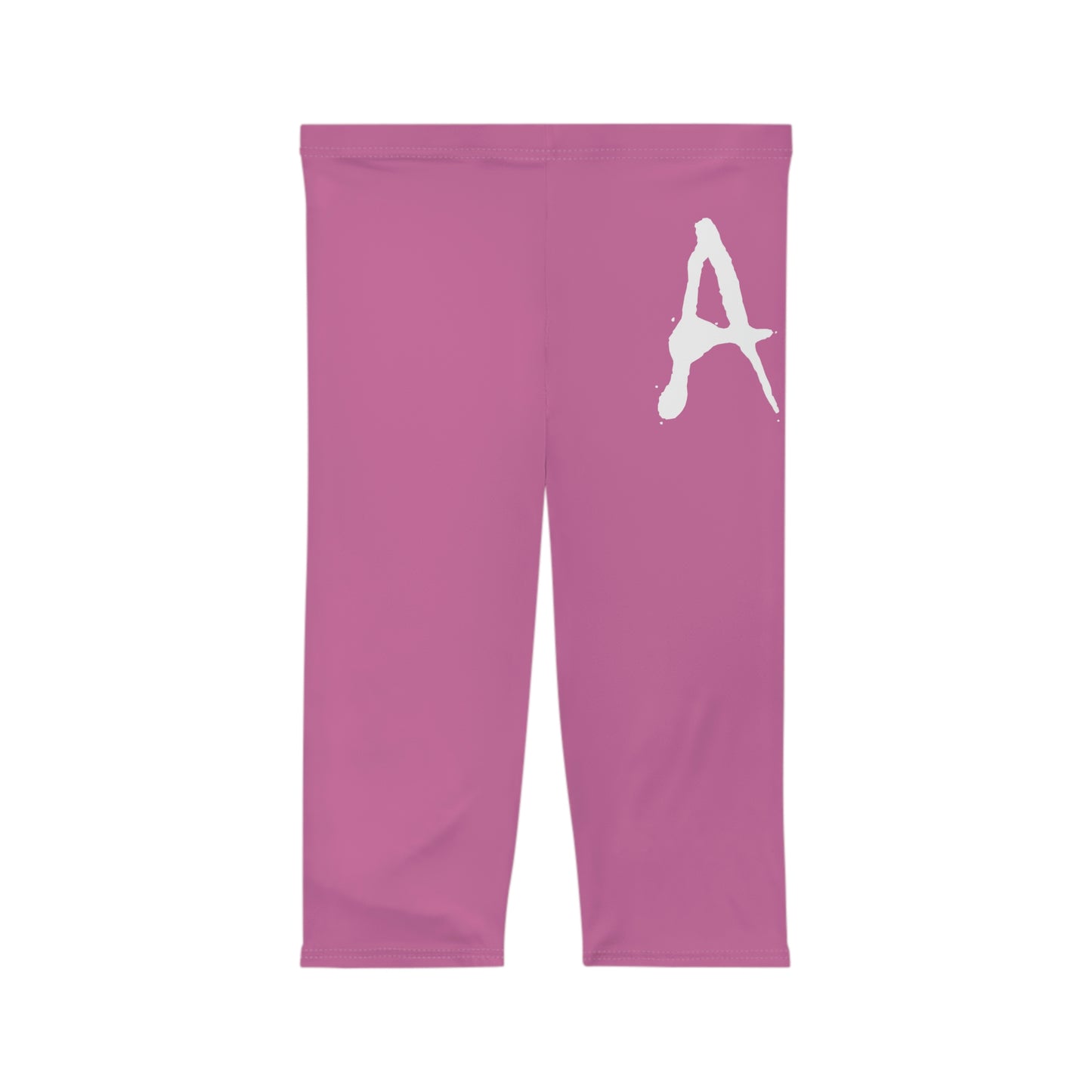 Chiller A Women’s Light Pink Capri Leggings (AOP)