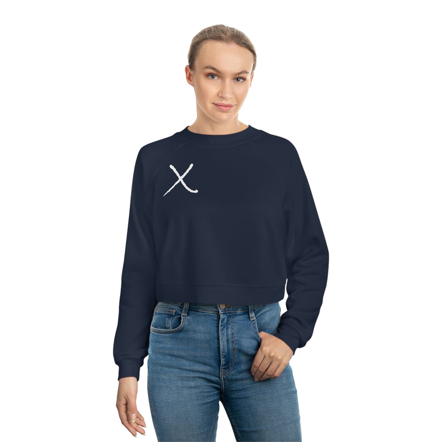 X Mark Women's Cropped Fleece Pullover