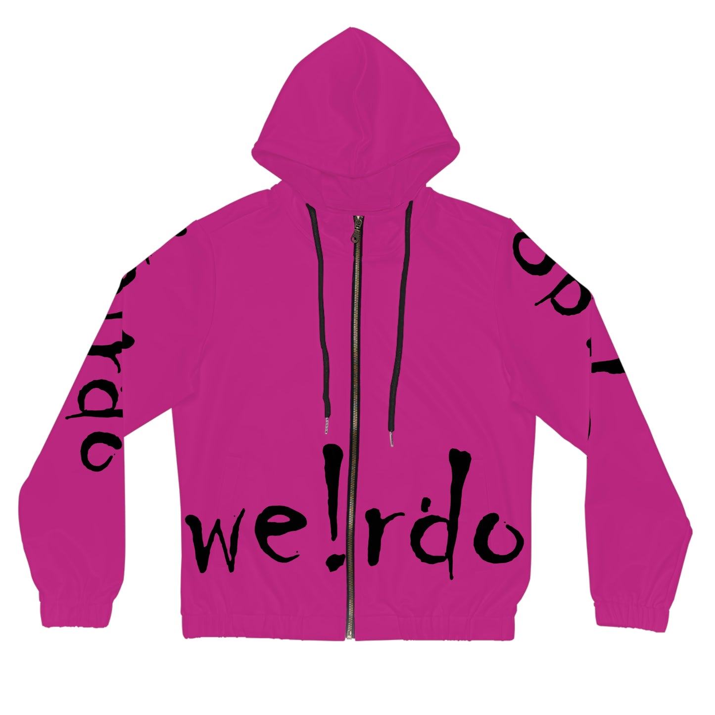 We!rdo Women’s Pink Full-Zip Hoodie (AOP)