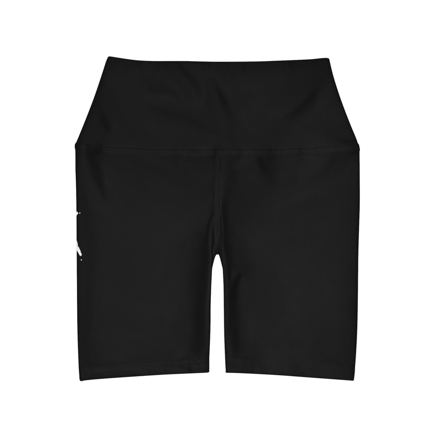 Chiller A Black High Waisted Yoga Shorts