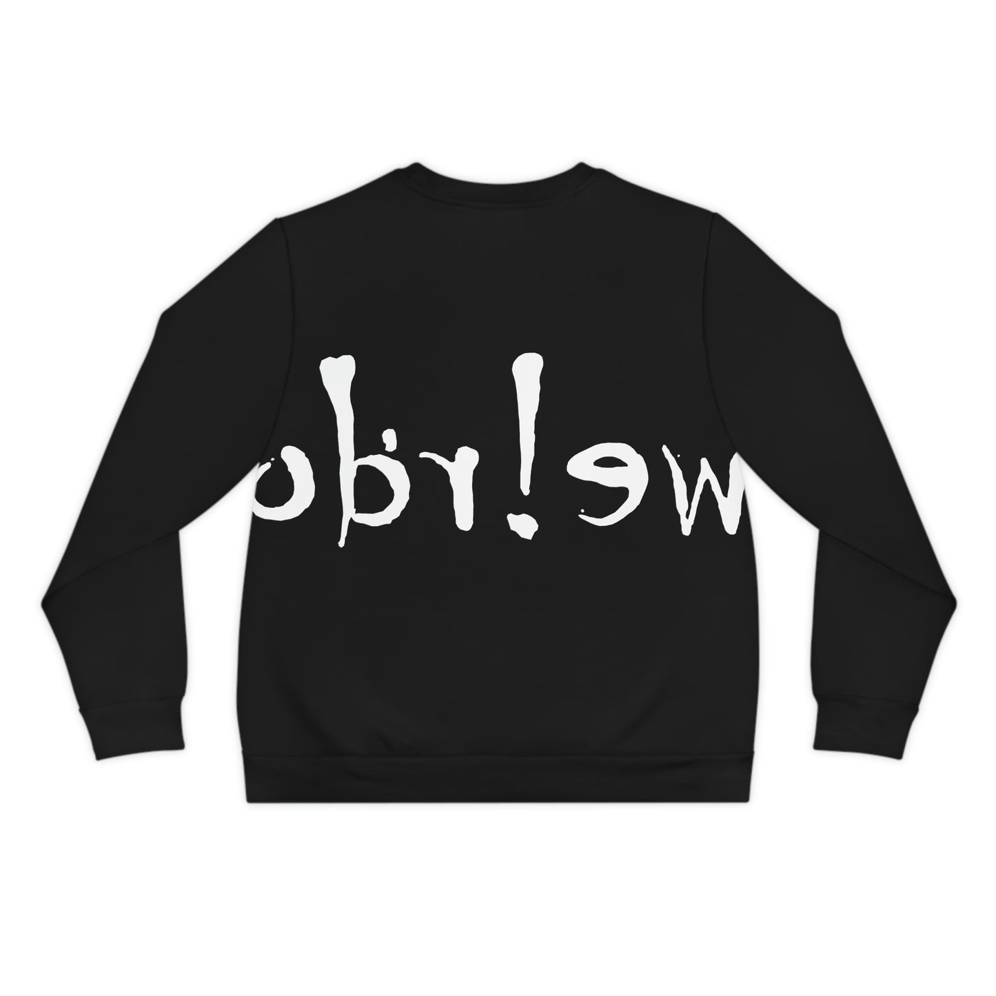 We!rdo Black Lightweight Sweatshirt (AOP)