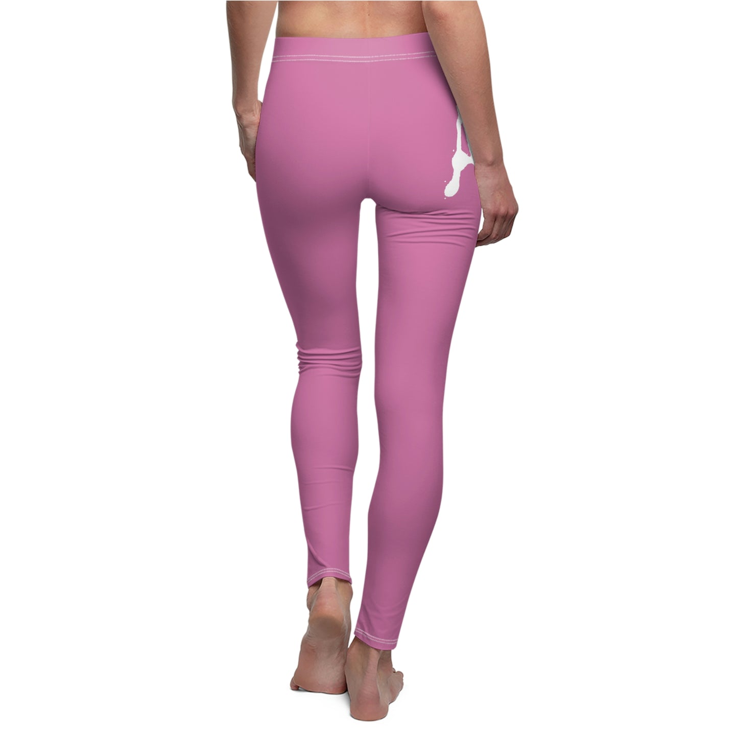 Chiller A Women's Light Pink Cut & Sew Casual Leggings