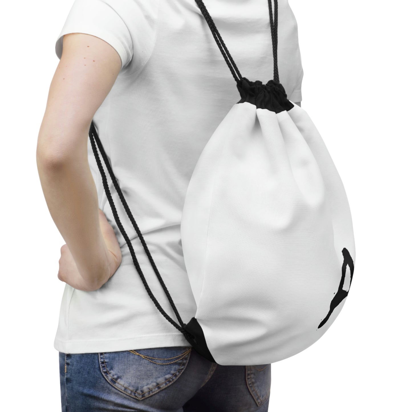 Chiller A White Drawstring Bag